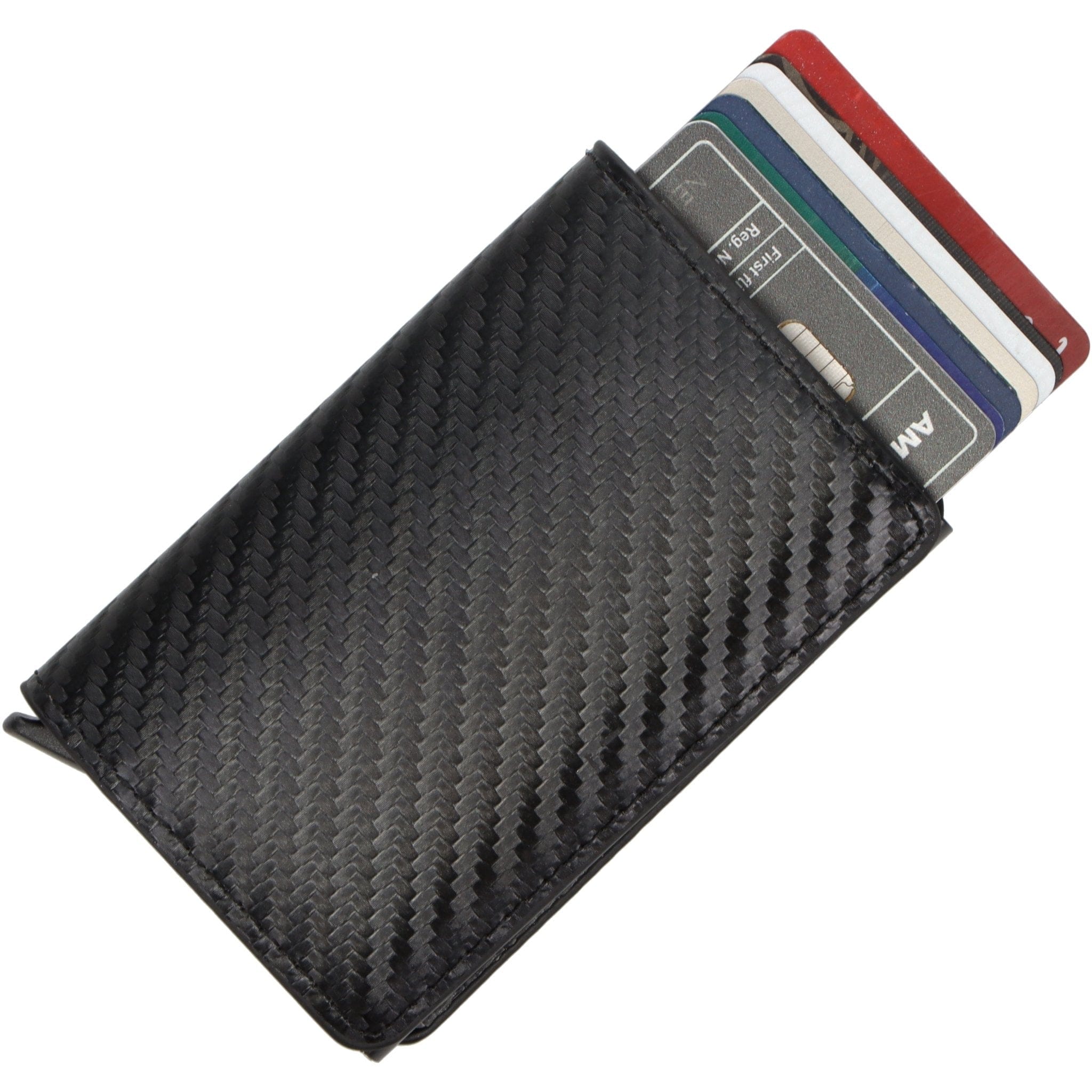 Pilot Black Leather Wallet Business Card Holder (Single Pop-up Card Case Wallet) LIQUIDATION PRICING