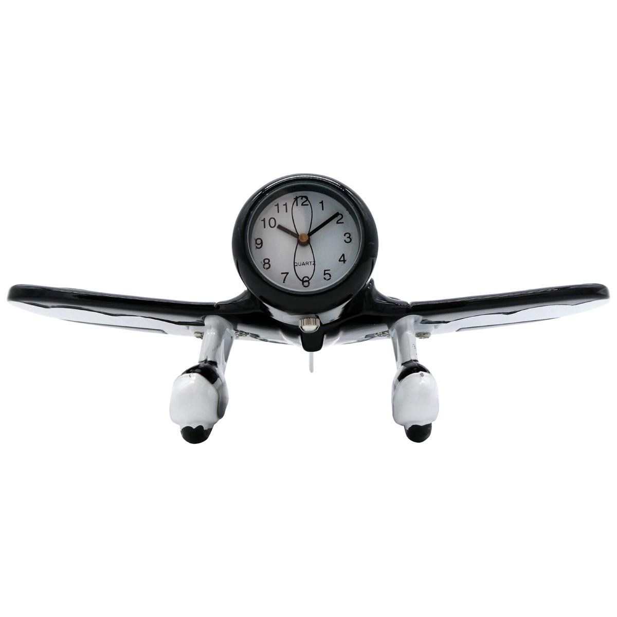 Pilot Toys Black and White Gee Bee Desk Clock - PilotMall.com