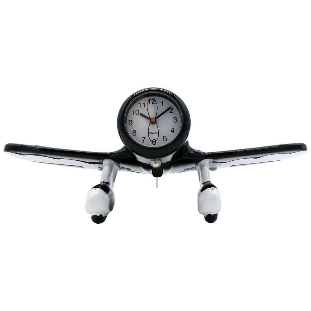 Pilot Toys Black and White Gee Bee Desk Clock