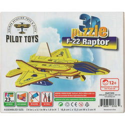 Pilot Toys F-22 Raptor 3D Puzzle - PilotMall.com