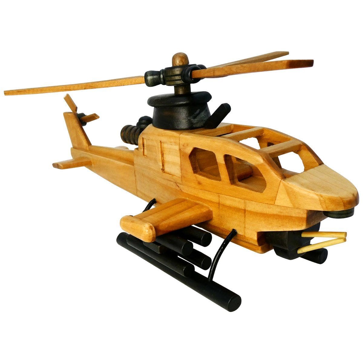 Pilot Toys Medium Wood Apache - PilotMall.com