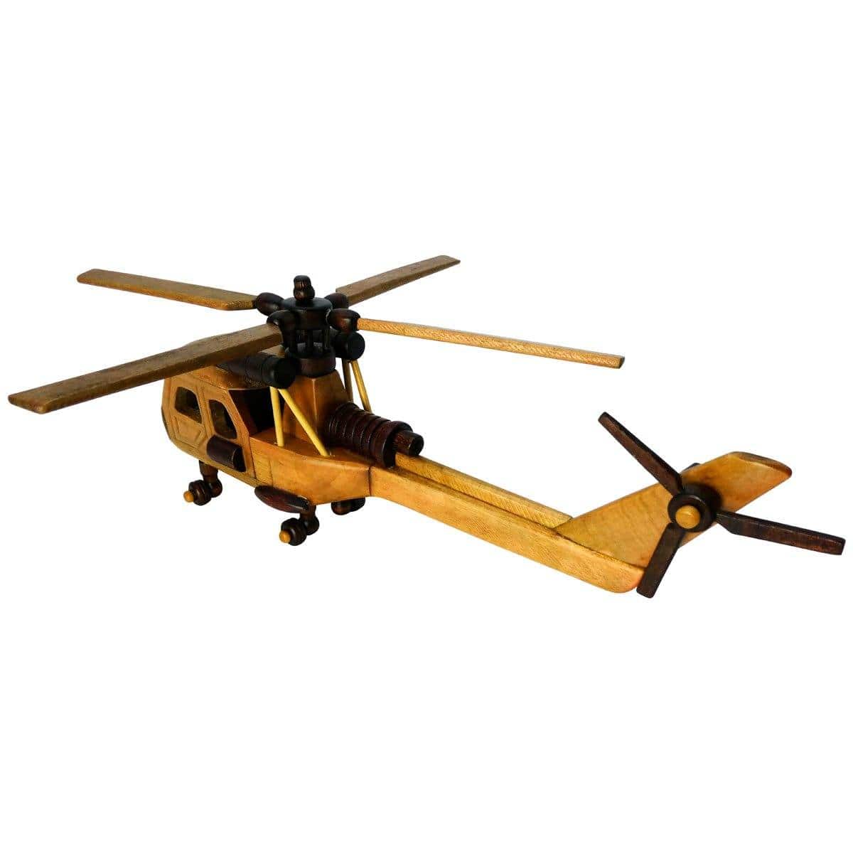 Pilot Toys Medium Wood Helicopter