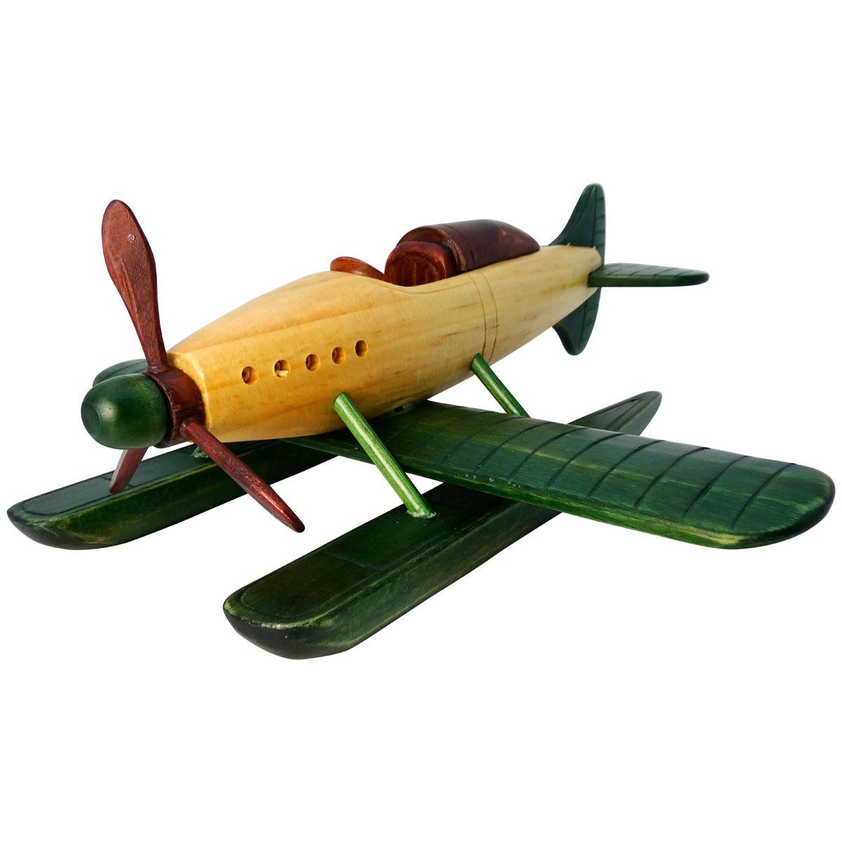 Pilot Toys Medium Wood Seaplane - PilotMall.com