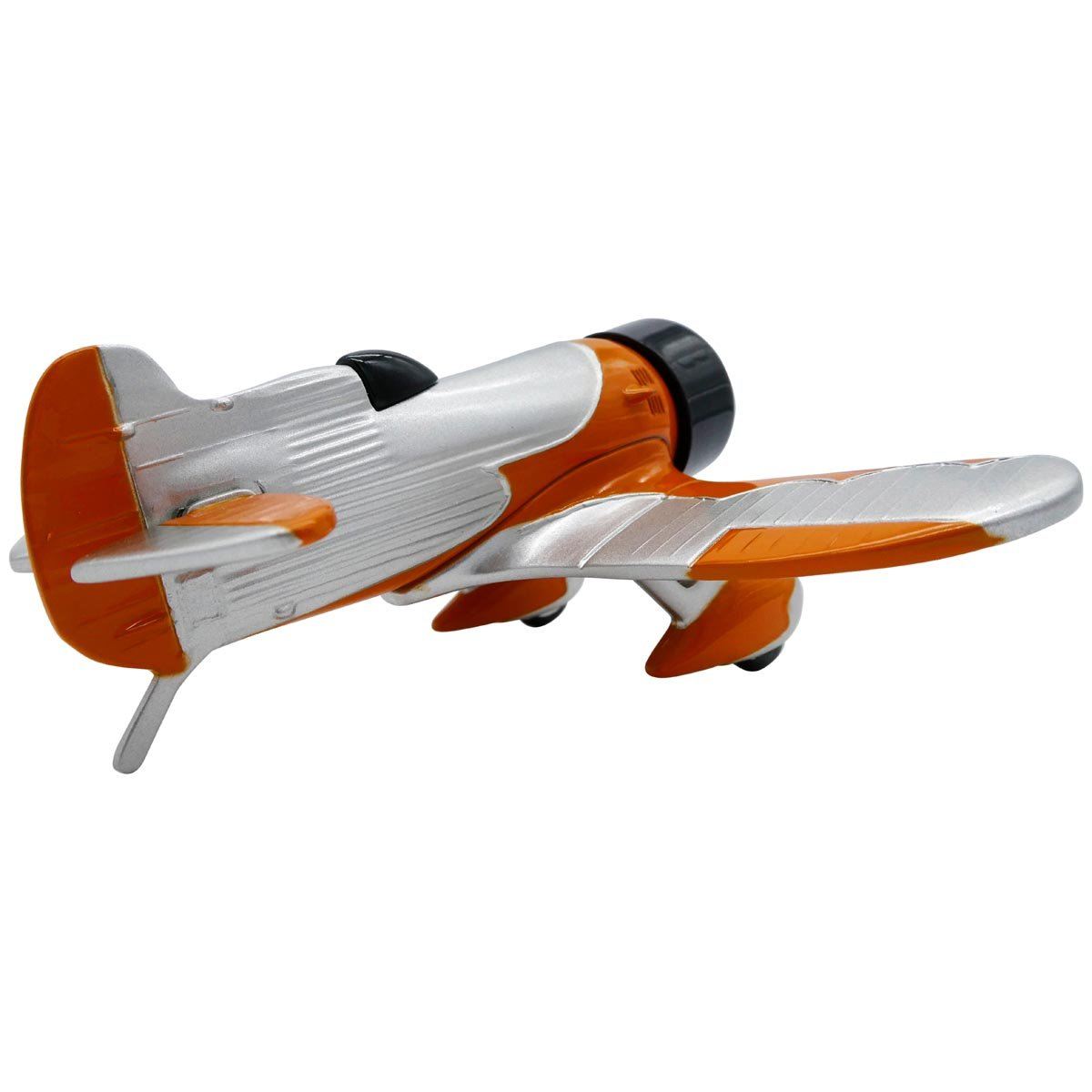 Pilot Toys Orange and Silver Gee Bee Desk Clock - PilotMall.com