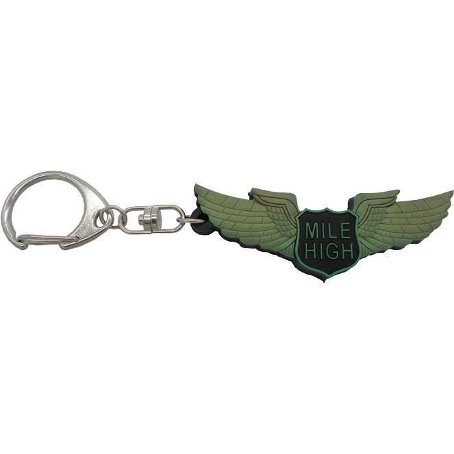 Aviation Collectibles International Pins Patches Lanyards Keychains Mile High Club Rubber Keychain