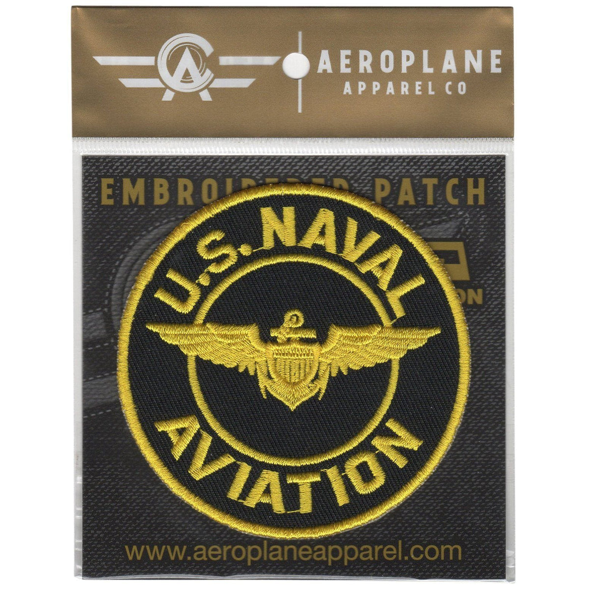 Aeroplane Apparel Company Pins Patches Lanyards Keychains U.S. Naval Aviation Embroidered Patch (Iron On Application)