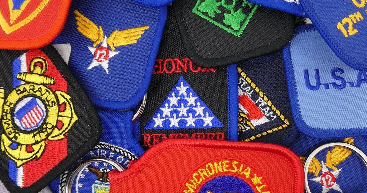 US Military Key Ring - Durable Aviation Gift | Eagle Emblems