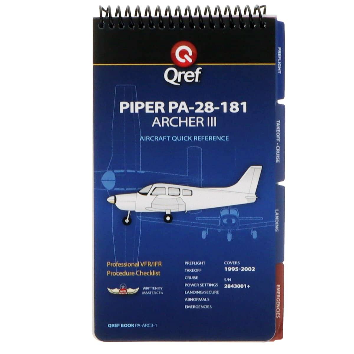 Piper Archer III PA-28-181 (1995-02) Qref Book Checklist - PilotMall.com