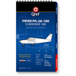 Piper Cherokee 180 PA-28-180 (1963-75) Qref Book Checklist - PilotMall.com