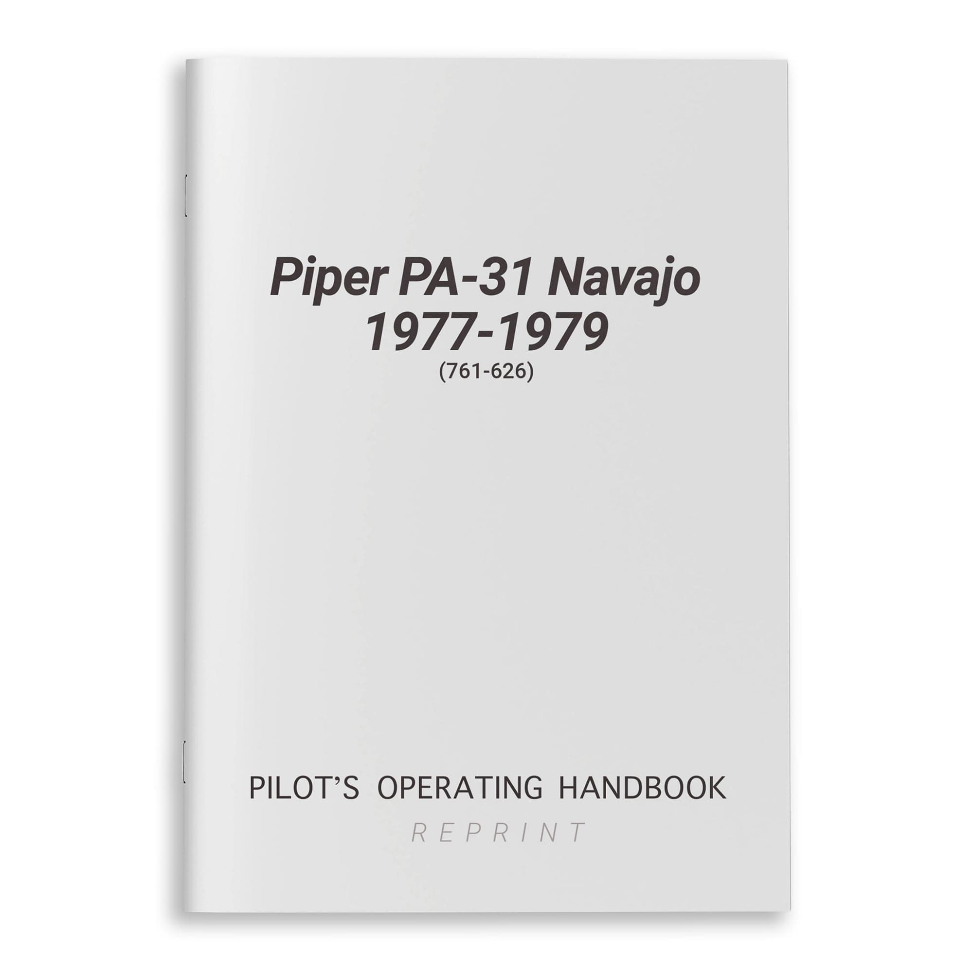 Piper PA-31 Navajo 1977-1979 POH (761-626)