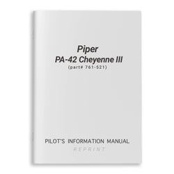 Piper PA-42 Cheyenne III Pilot's Information Manual (part# 761-521)