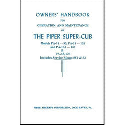Piper PA18-95,135,PA18A-135 SuperCub Owner's Manual (part# 752-398)