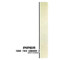 Piper PA30B Turbo 1965-1968 Owner's Manual (part# 761-452) - PilotMall.com