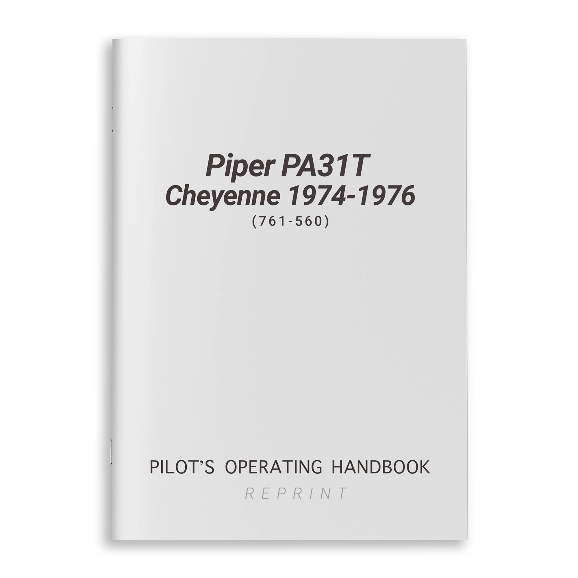 Piper PA31T Cheyenne 1974-1976 POH (761-560) - PilotMall.com