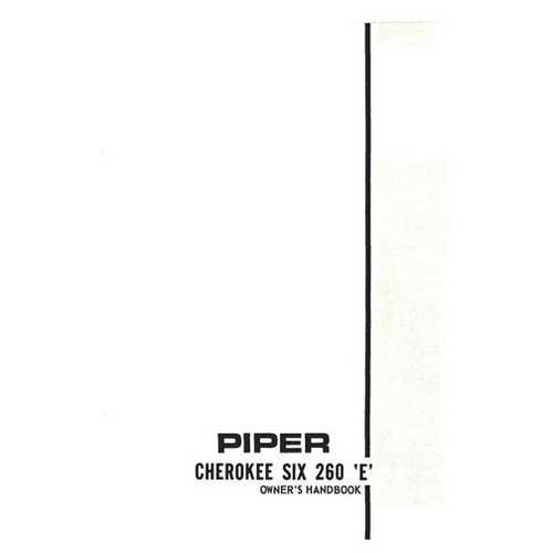 Piper PA32-260 1972 Owner's Manual (part# 761-494) - PilotMall.com