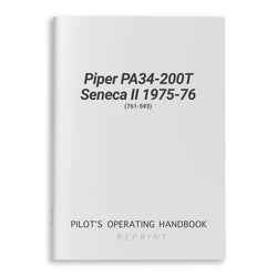 Piper PA34-200T Seneca II 1975-76 POH (761-593)