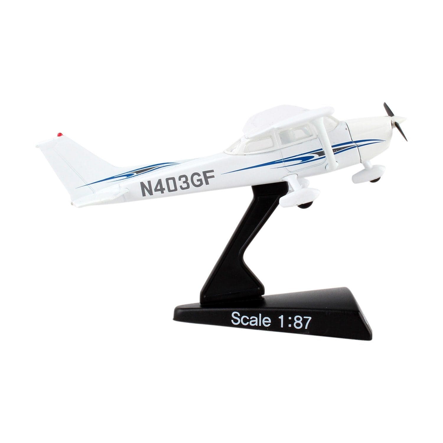 Postage Stamp Cessna 172 Skyhawk 1/87 Die-Cast Metal Model Aircraft