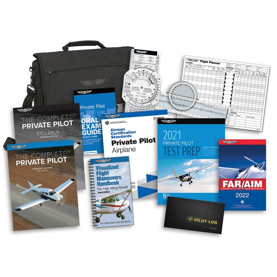 Kit de iniciação para piloto privado ASA Complete Parte 61
