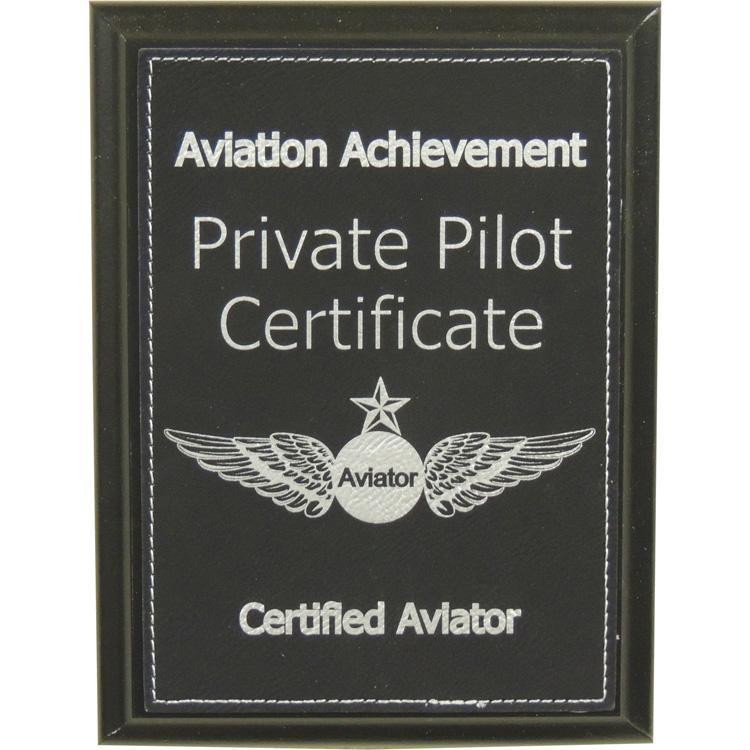 Private Pilot Certificate Aviation Achievement Plaque - PilotMall.com