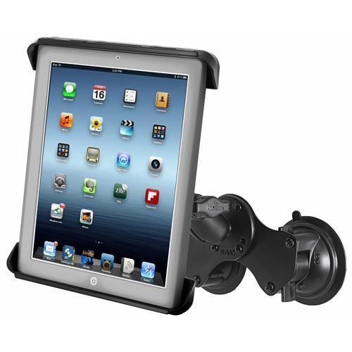 RAM Tab-Tite Universal Cradle for 10" Tablets Double Suction Mount Kit - PilotMall.com