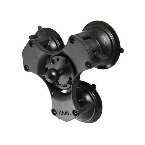 RAM Triple Suction Cup Base with 1" Dia. Ball - PilotMall.com