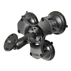 RAM Triple Suction Cup Base with 1/4"-20 Tap for Camera or Video Kit - PilotMall.com