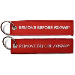 Remove Before Flying 5" Embroidered Keychain LIQUIDATION PRICING