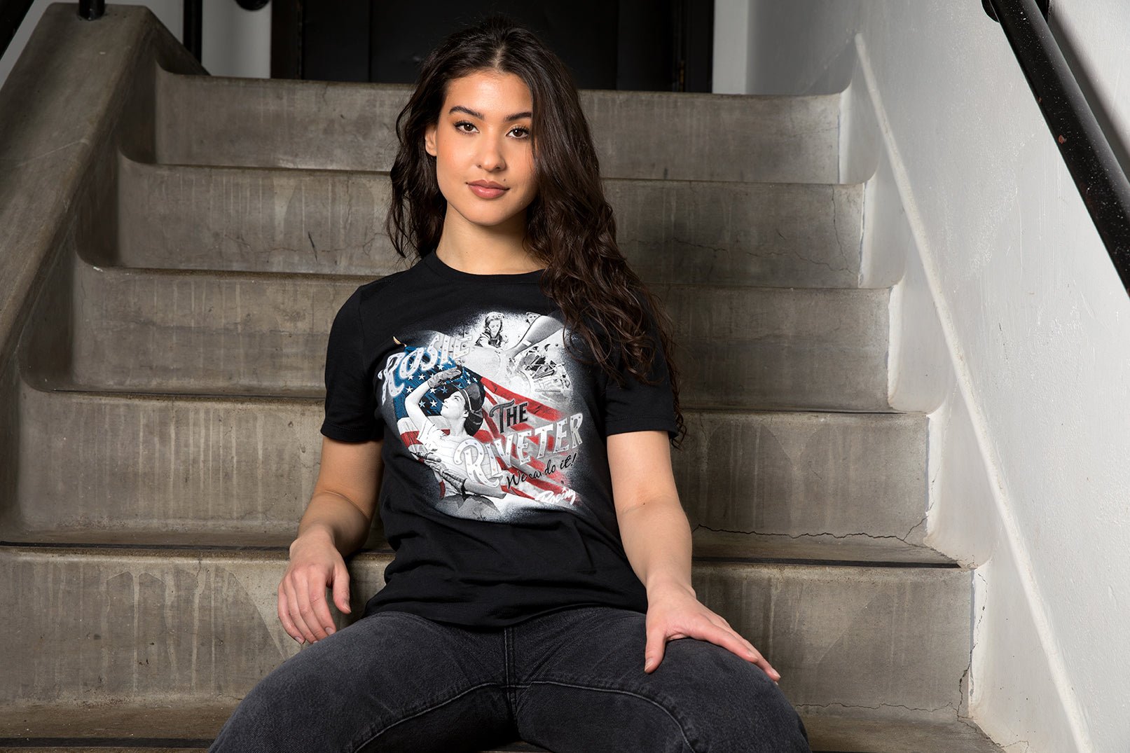 Rosie the Riveter Officially Licensed Aeroplane Apparel Co. Women's T-Shirt - PilotMall.com