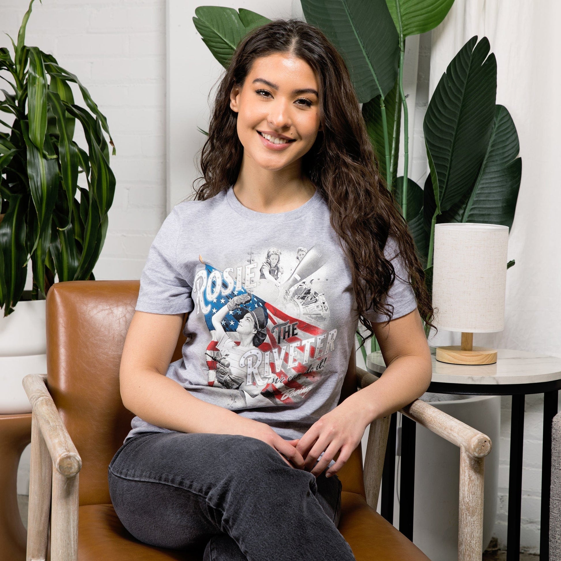 Aeroplane Apparel Company Shirts Rosie the Riveter Officially Licensed Aeroplane Apparel Co. Women's T-Shirt