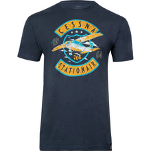 Aeroplane Apparel Company Shirts Small / Indigo Cessna 206 Stationair In The Clouds Officially Licensed T-Shirt