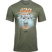 Aeroplane Apparel Company Shirts Small / Military Green Boeing B-29 Superfortress Officially Licensed Aeroplane Apparel Co. Men's T-Shirt