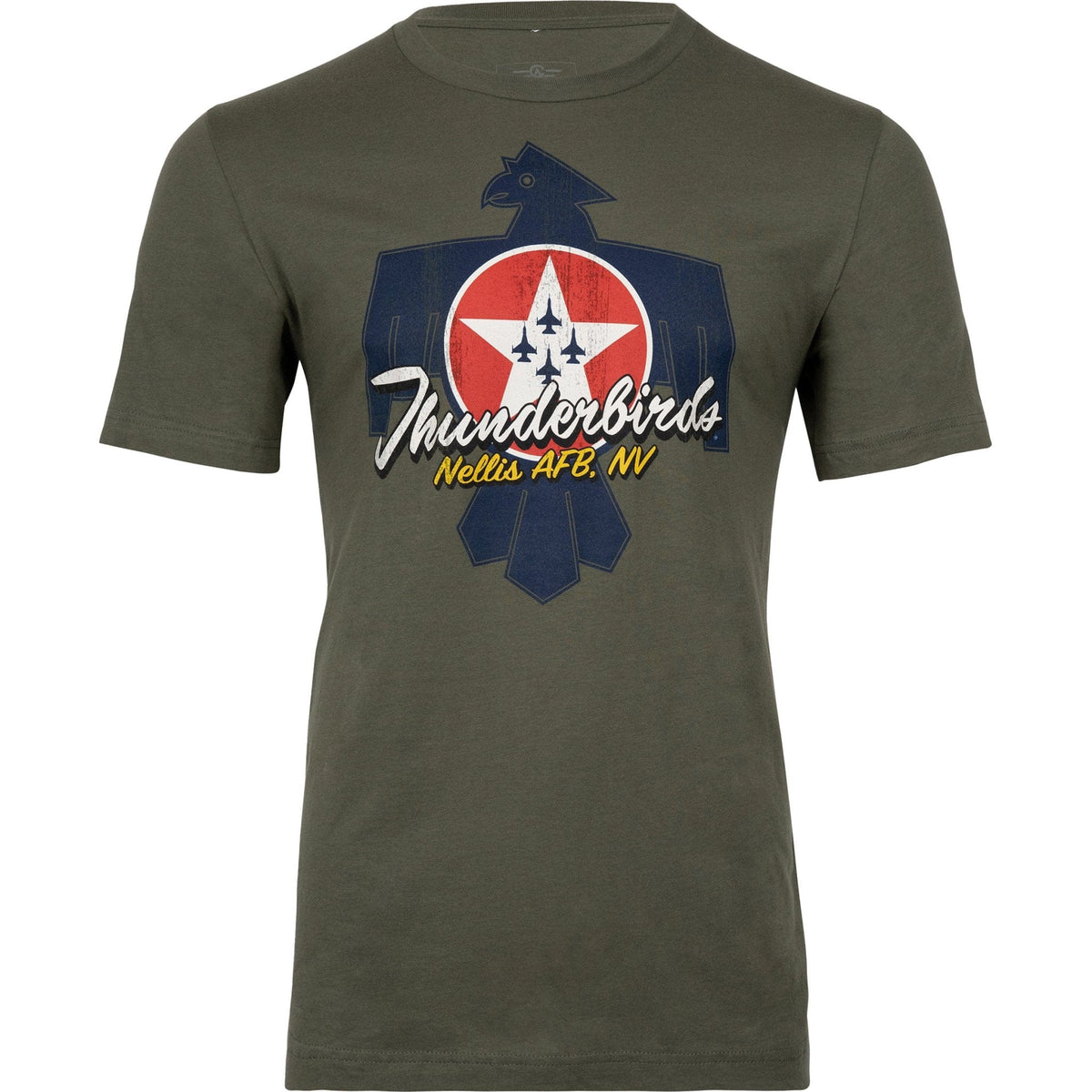 Aeroplane Apparel Company Shirts Small / Military Green U.S. Air Force Thunderbirds Vintage Officially Licensed Aeroplane Apparel Co. Men's T-Shirt