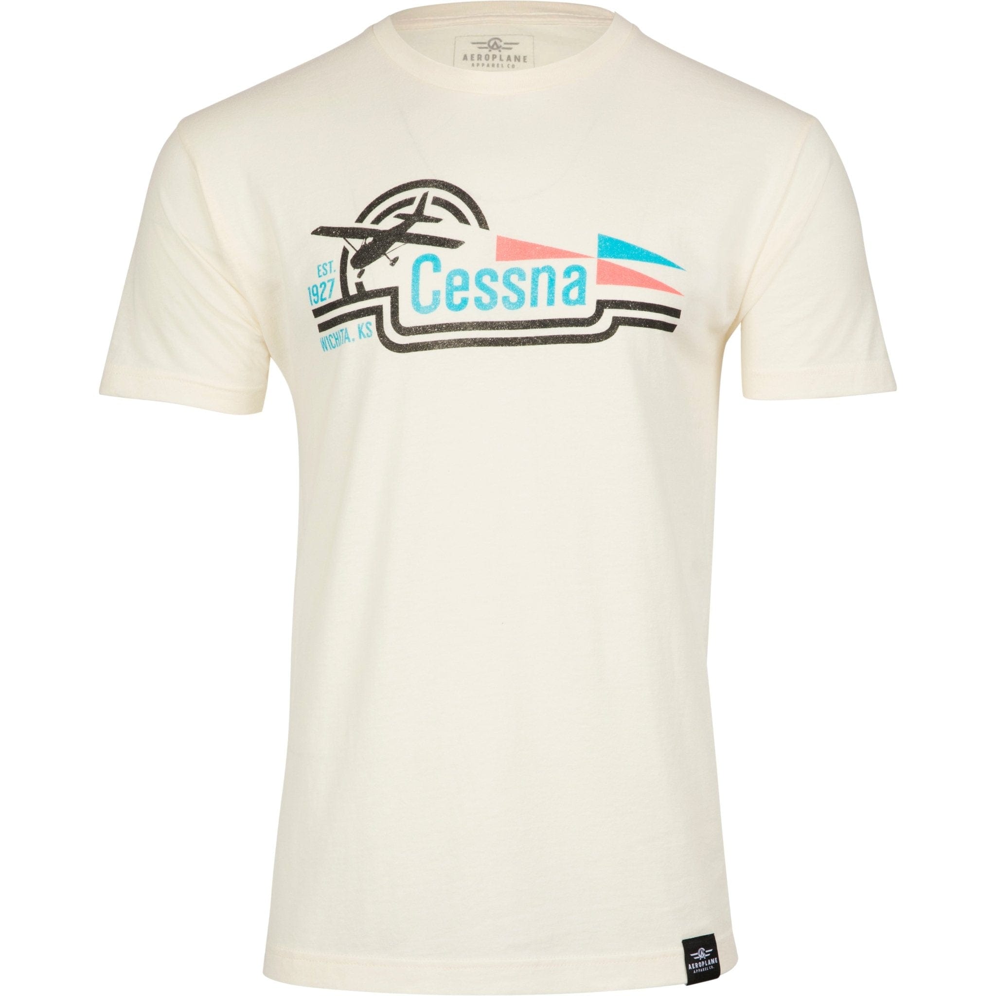 Cessna Retro Logo Heritage T-Shirt by Aeroplane Apparel Co.