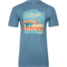 Aeroplane Apparel Company Shirts Small / Slate Cessna Citation CJ3 All Aboard Officially Licensed T-Shirt