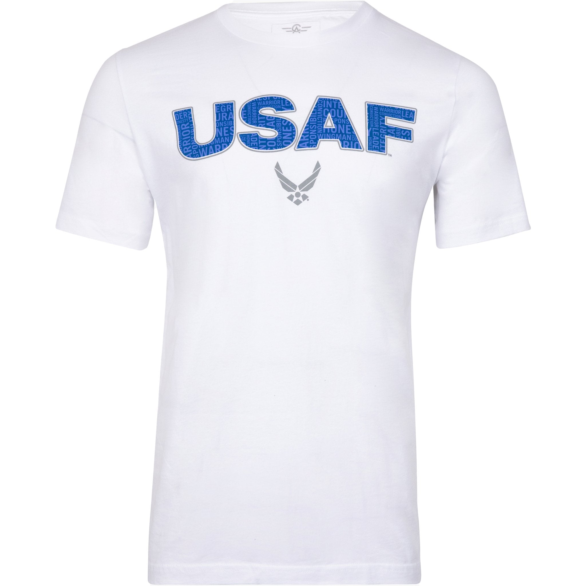 Aeroplane Apparel Company Shirts Small / White U.S. Air Force Wordform Officially Licensed Aeroplane Apparel Co. Men's T-Shirt