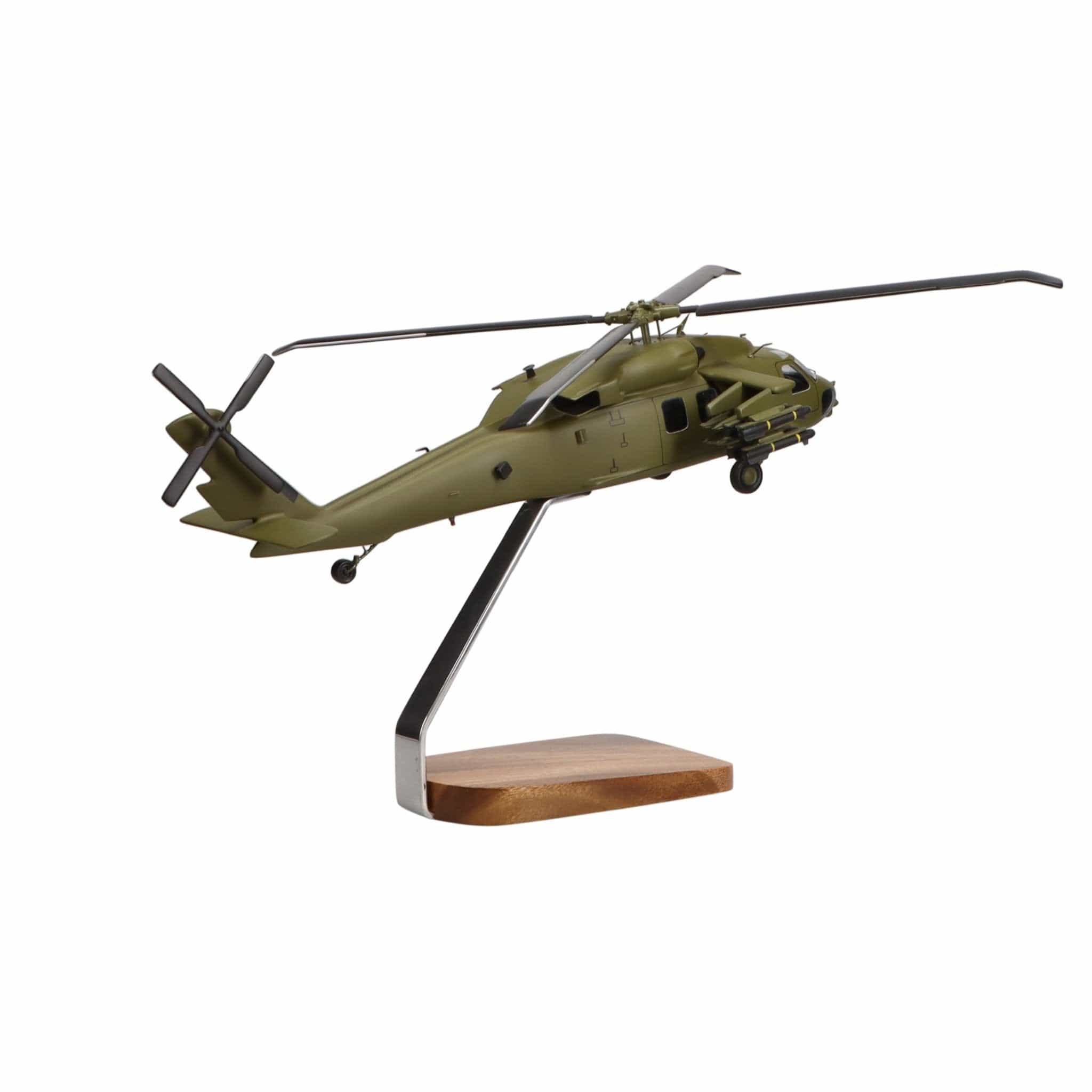 Sikorsky Armed Black Hawk® Clear Canopy Large Mahogany Model