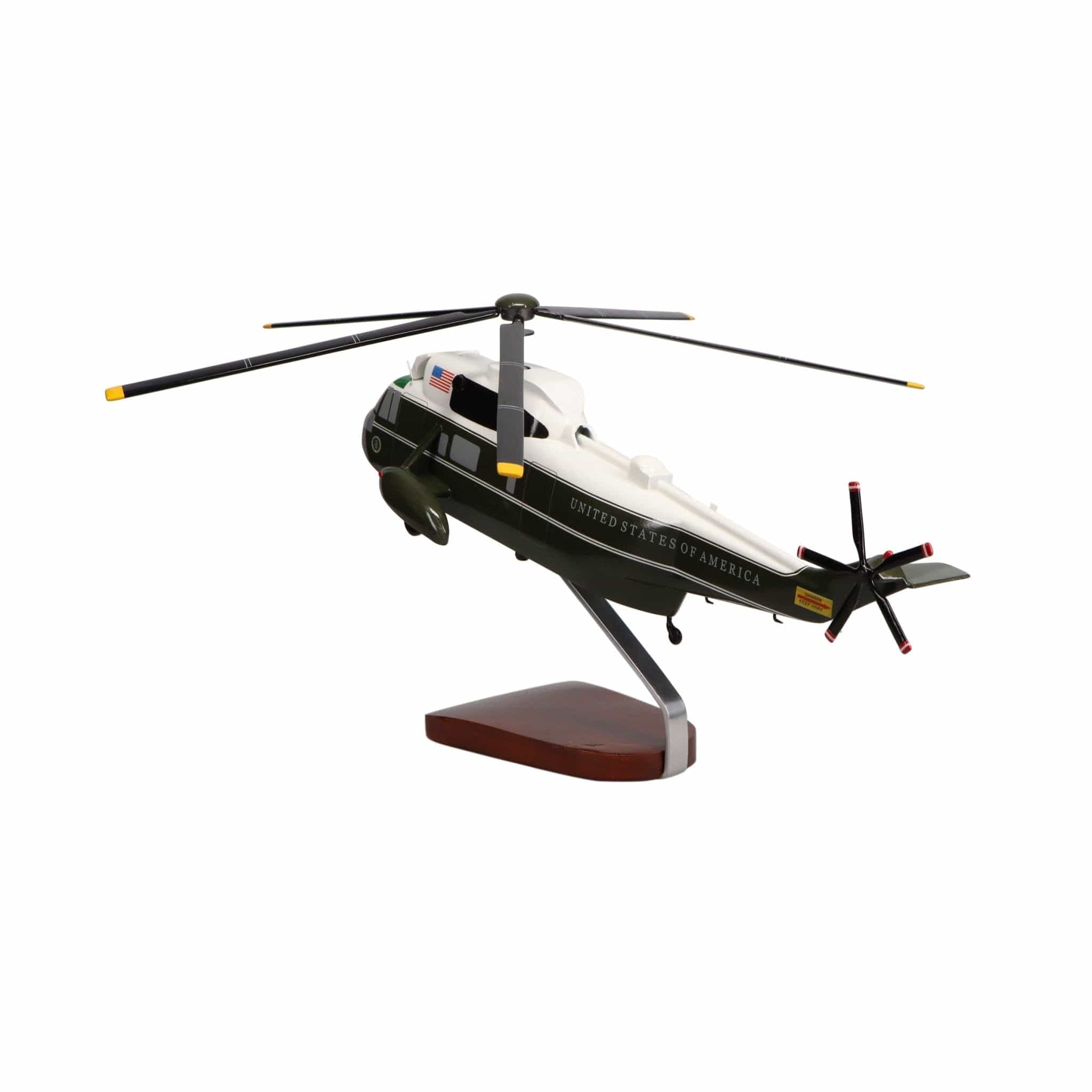 Sikorsky VH-3D Sea King Marine One Large Mahogany Model