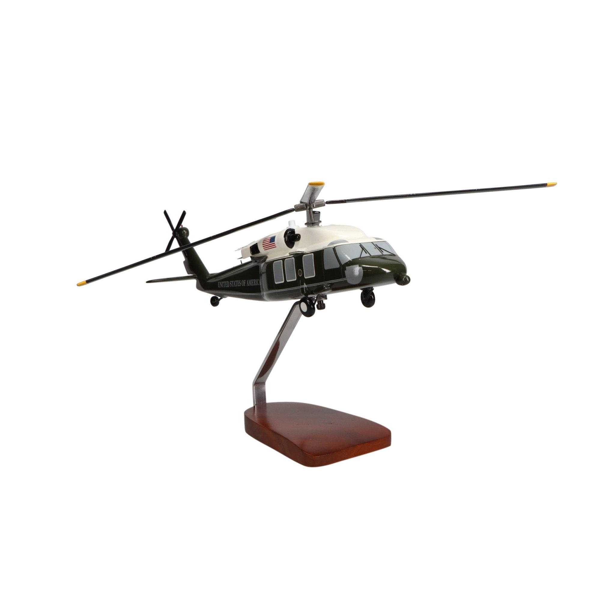 Sikorsky VH-60N White Hawk Marine One Limited Edition Large Mahogany Model - PilotMall.com