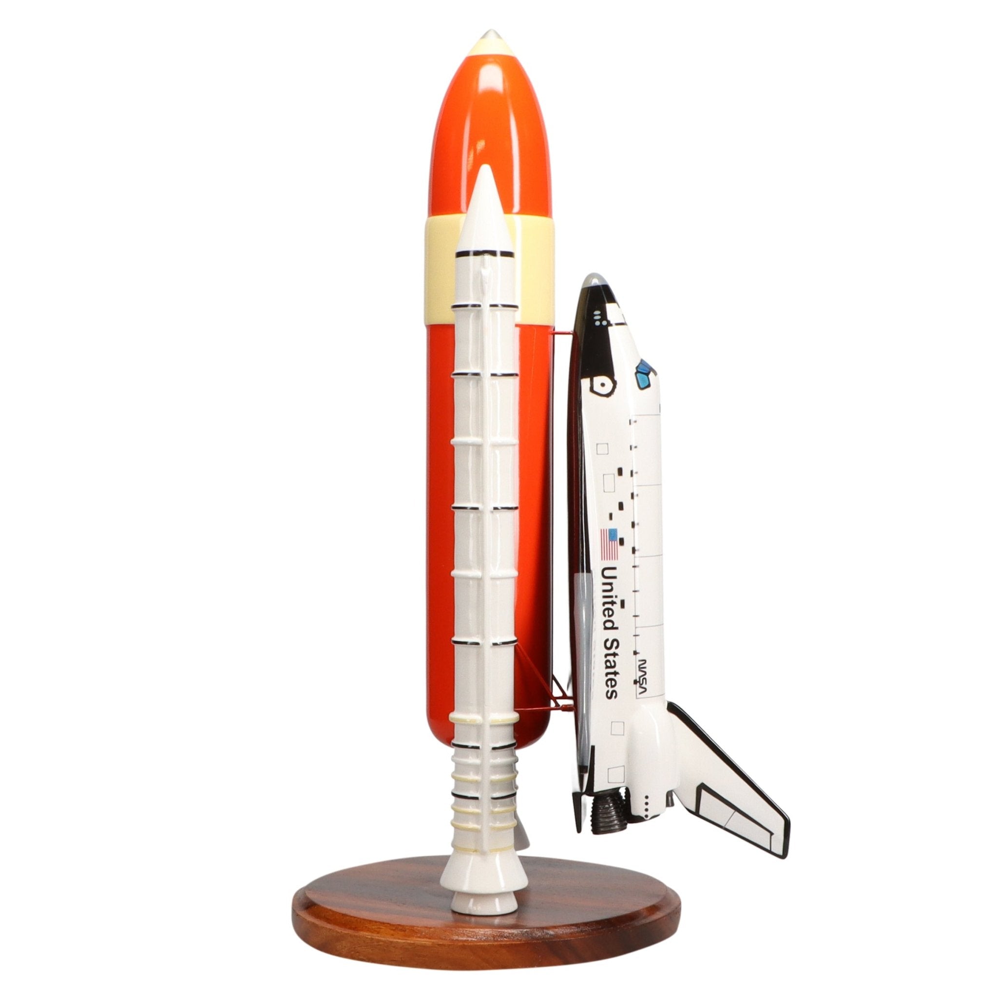 Space Shuttle Discovery with Booster Limited Edition Large Mahogany Model - PilotMall.com