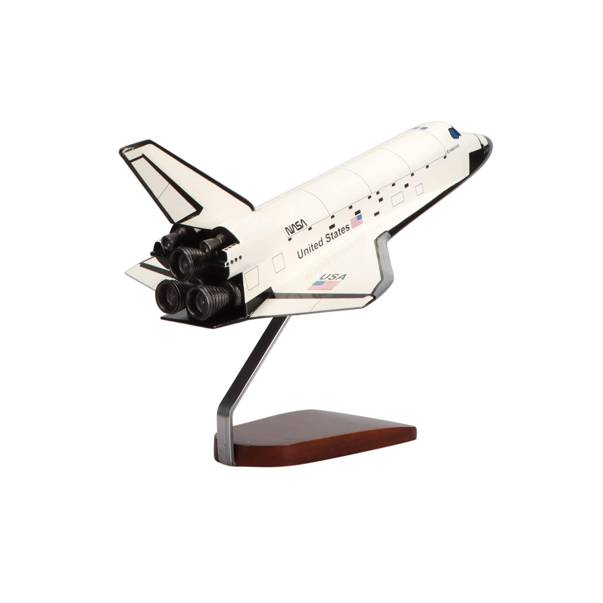 Space Shuttle Endeavour Orbiter OV-105 Limited Edition Large Mahogany Model - PilotMall.com