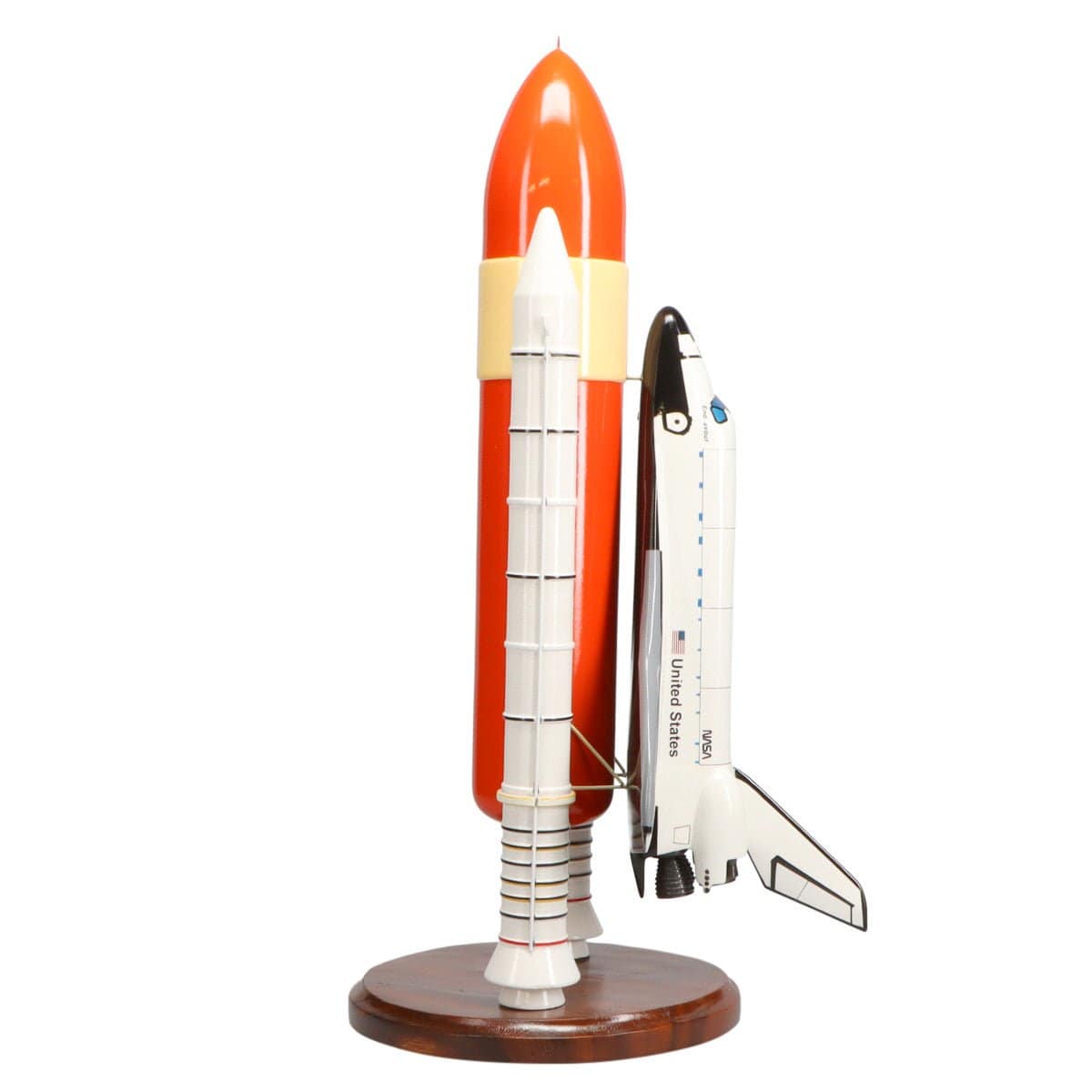 Space Shuttle Endeavour with Booster Large Mahogany Model