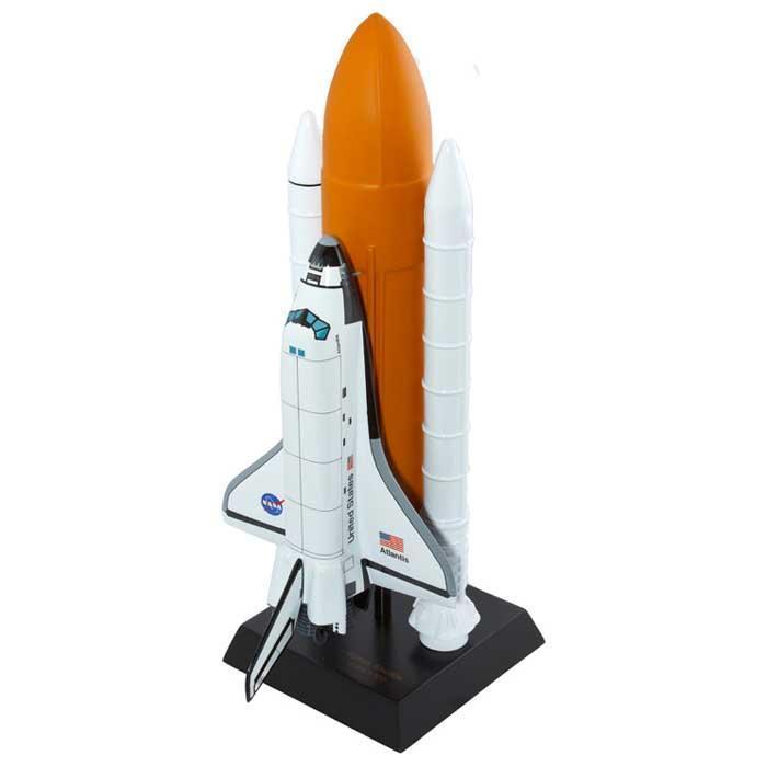 Space Shuttle F/S Atlantis (L) Mahogany Model - PilotMall.com