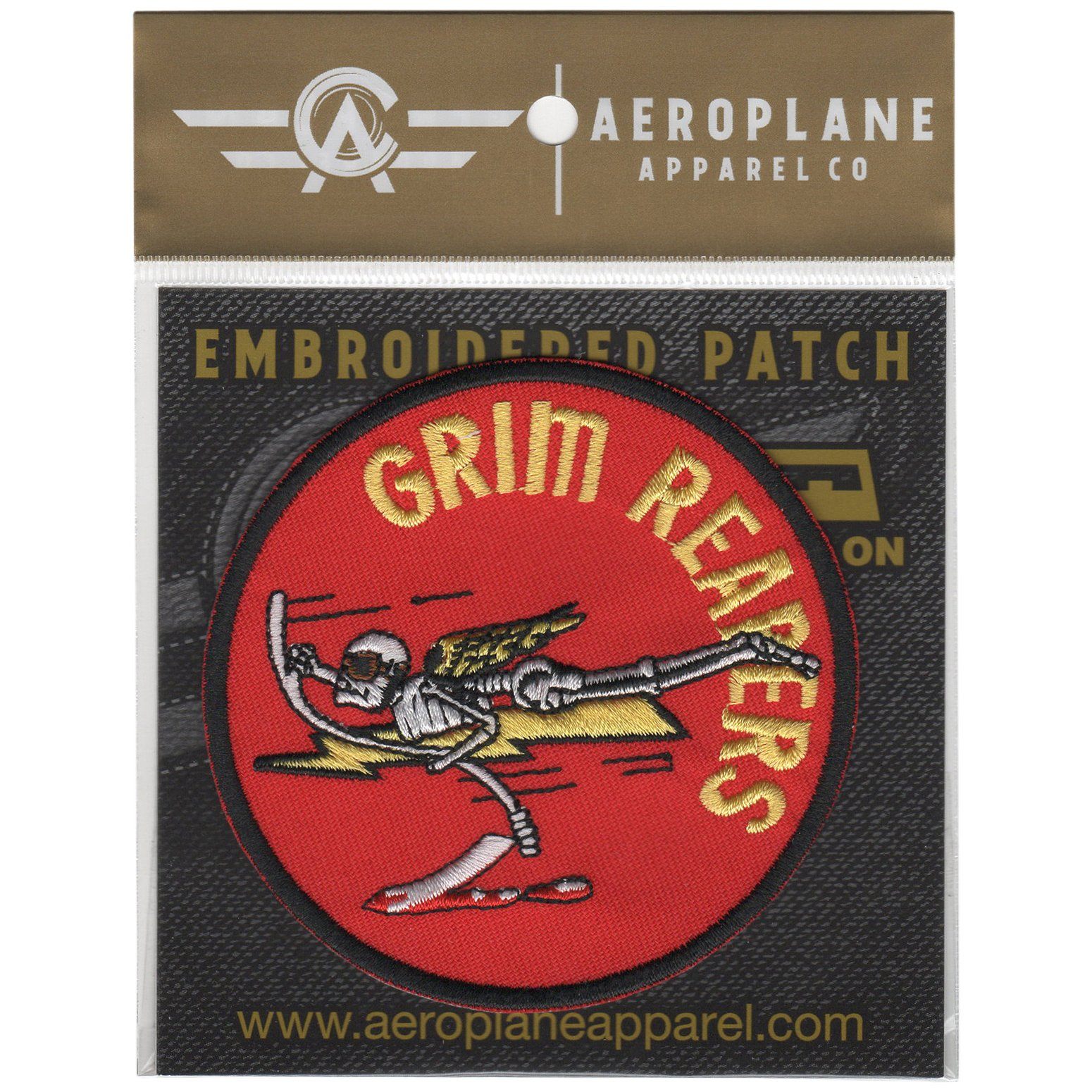 Strike Fighter Squadron 101 (VFA-101) - Grim Reapers Embroidered Patch (Iron On Application) - PilotMall.com