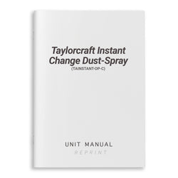 Taylorcraft Instant Change Dust-Spray Unit Manual (TAINSTANT-OP-C)