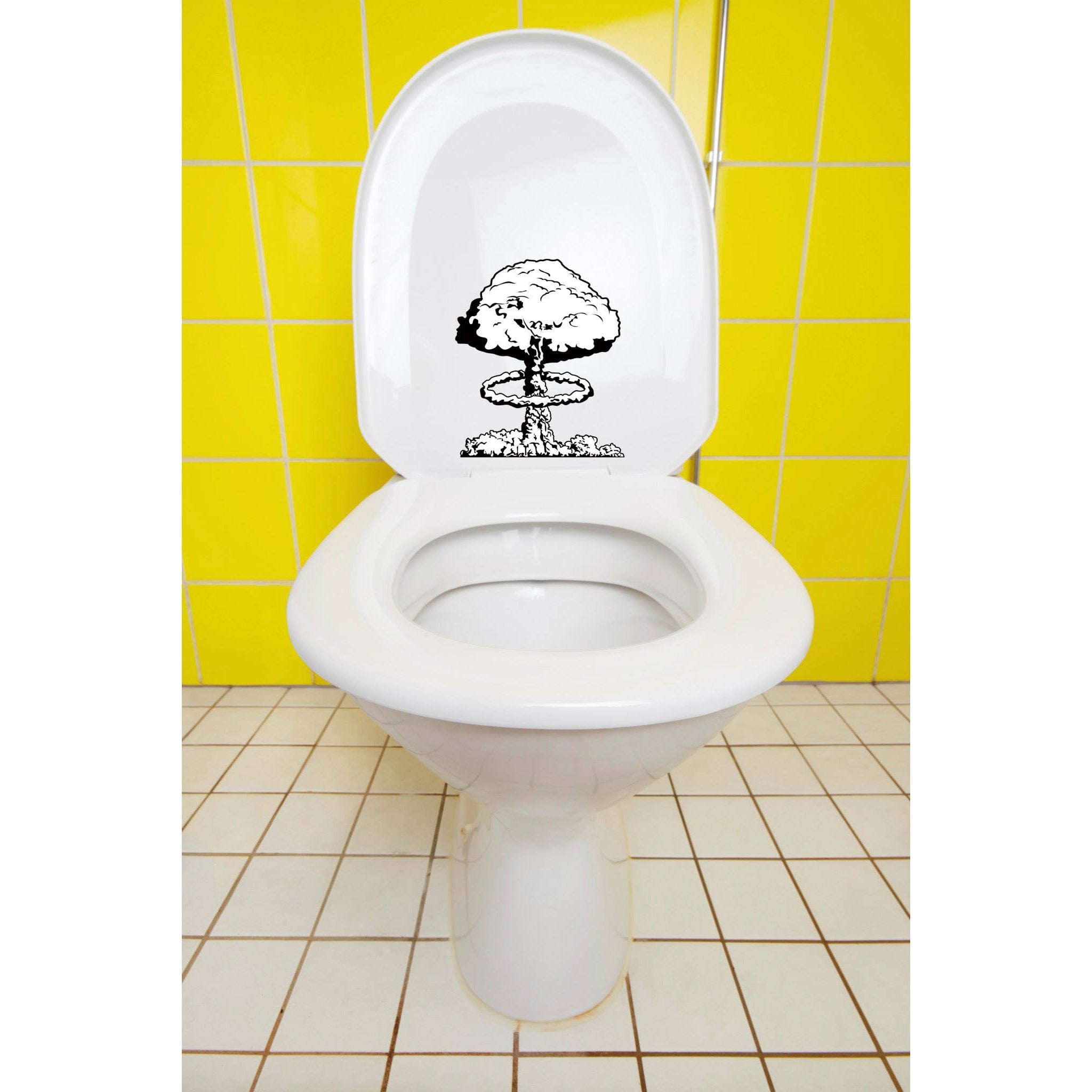 The Bathroom Bomber Novelty Toilet Bowl Sticker Set LIQUIDATION PRICING