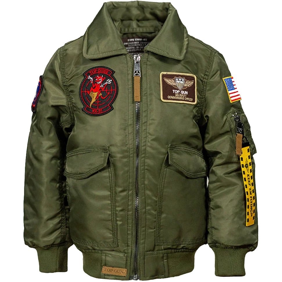 Top Gun Official CWU-45P Nylon Jacket with Patches - PilotMall.com