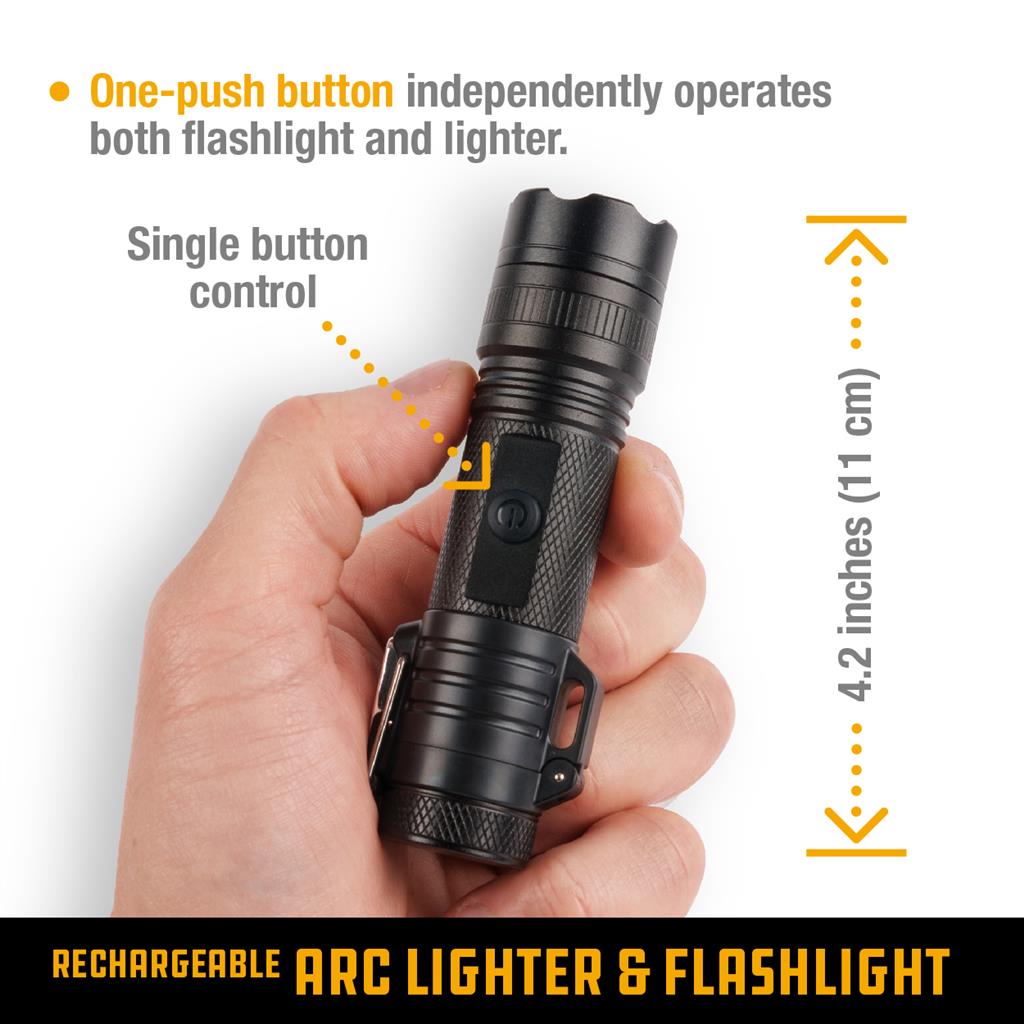UCO Dual-Arc Plasma Lighter LED Flashlight