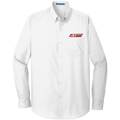 Airline Transport Professionals Unisex Long Sleeve / White / XSmall ATP CFI White Carefree Poplin Shirt