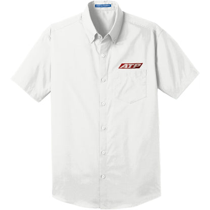 Airline Transport Professionals Unisex Short Sleeve / White / XSmall ATP CFI White Carefree Poplin Shirt