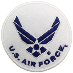 U.S. Air Force Round Embroidered Patch (Iron On Application)